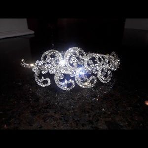 Swavorski crystal bendable headpiece